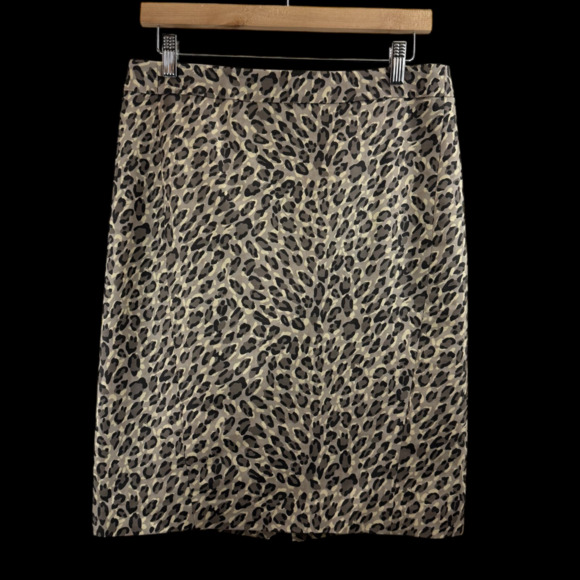 Ann Taylor Loft Dresses & Skirts - NWOT Ann Taylor Loft Animal Print Cotton Pencil Lined Skirt Sz 8 Boho Festival‎